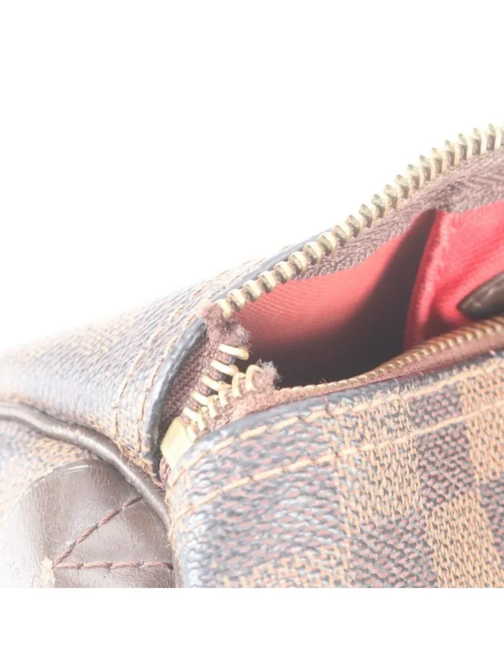 Louis Vuitton Damier Speedy 30 Leather Tote Bag Shoulder